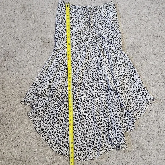 VERONICA BEARD SEVILLA RUFFLE SKIRT BLACK WHITE 4 - Picture 8 of 10